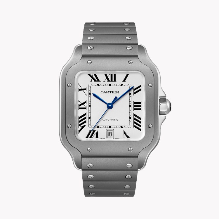 Cartier Santos de Cartier Large, Silver Dial, Roman Numerals_1