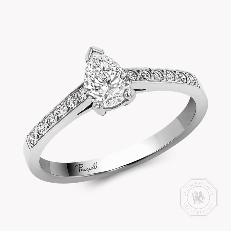 Pear Shaped 0.46ct Diamond Ring Pear Shape, Claw Set_1