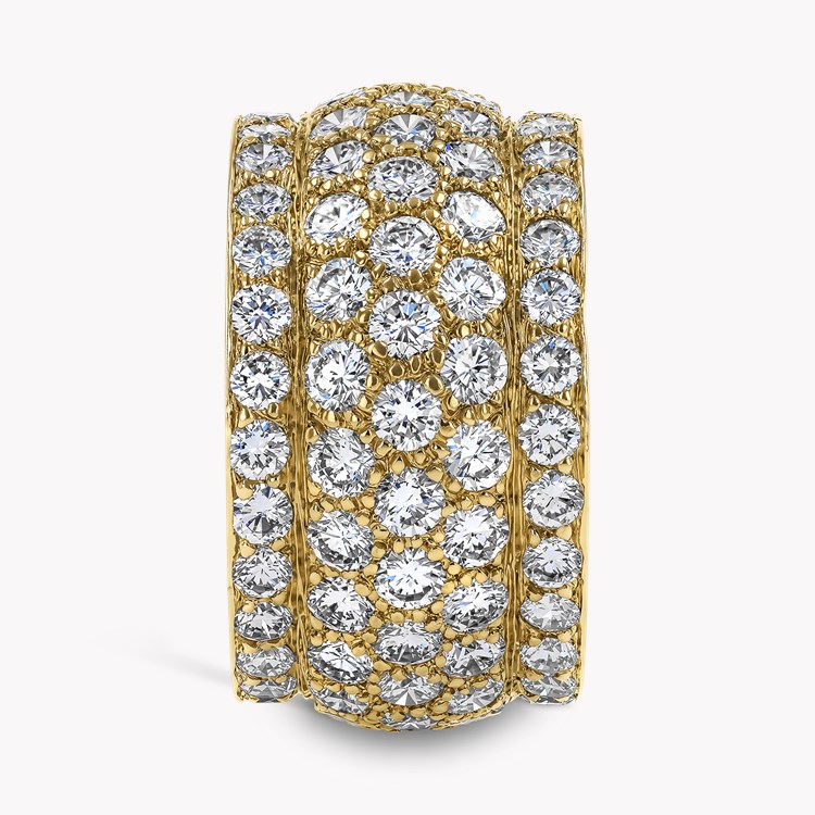 Cartier 1990s Nigeria Collection 5.00ct Diamond Ring Brilliant Cut, Pavé Set_4