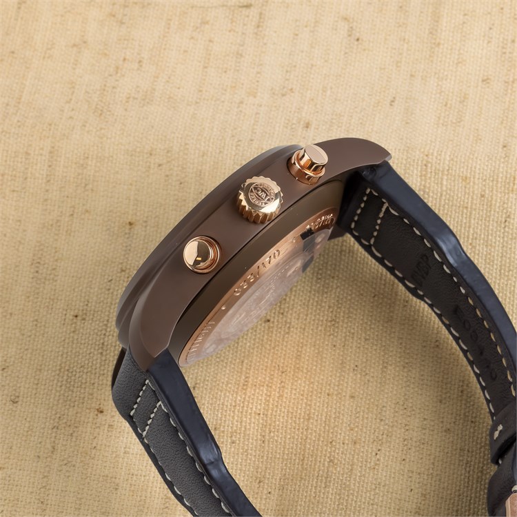 Pre-owned IWC Pilot's Chronograph 'The Last Flight' Edition 46mm,Brown Dial, Arabic & Baton Numerals_6