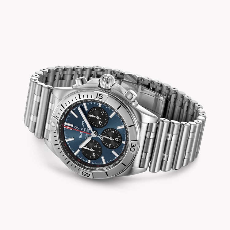 Breitling Chronomat B01 42 42mm, Blue Dial, Baton Numerals_4