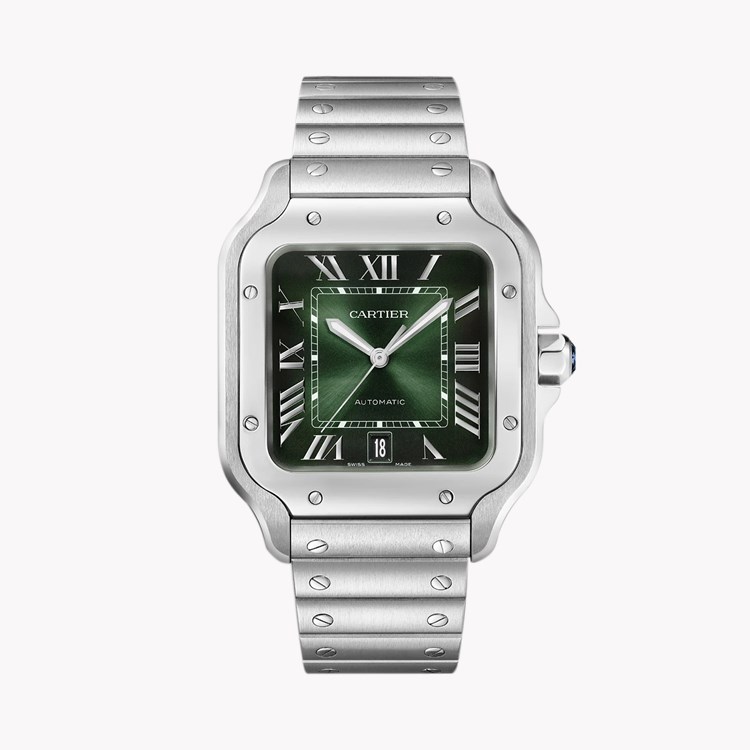 Cartier Santos de Cartier Large, Green Dial, Roman Numerals_1