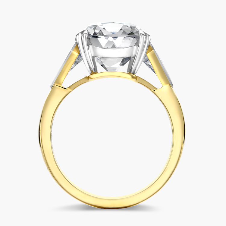Masterpiece Silhouette Setting 6.98ct Diamond Solitaire Ring Cushion Antique Cut, Claw Set_3
