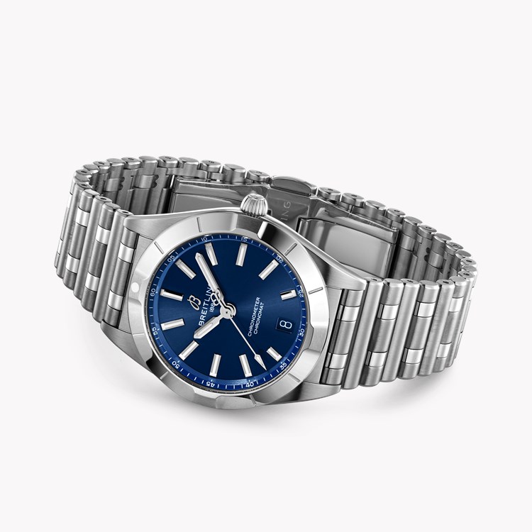 Breitling Chronomat 32 32mm, Blue Dial, Baton Numerals_4