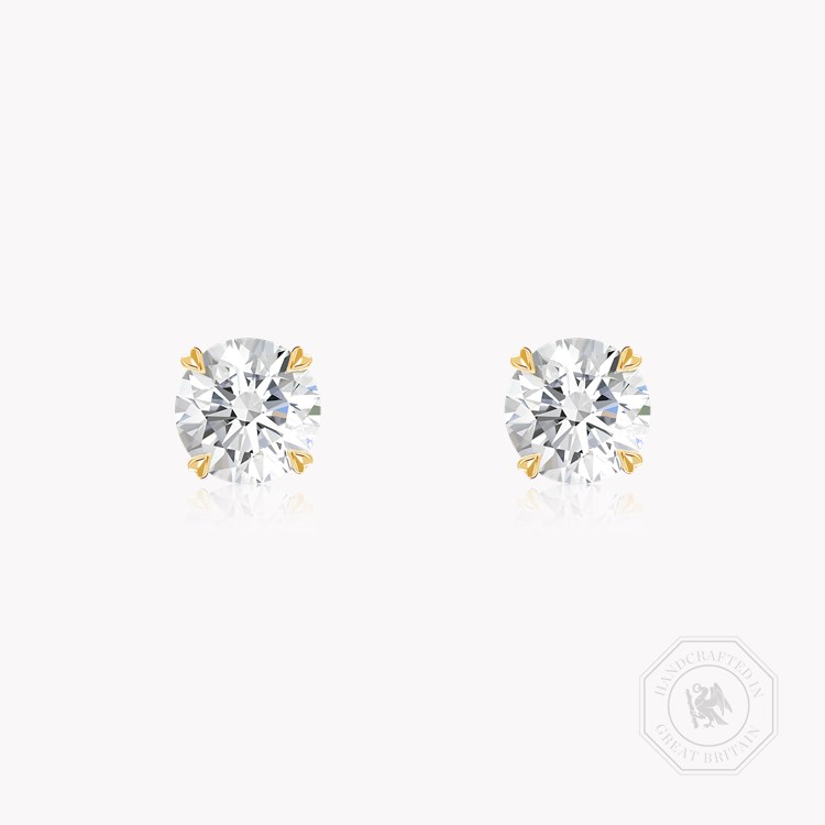 Windsor 0.81ct Diamond Stud Earrings Brilliant cut, Claw set_1