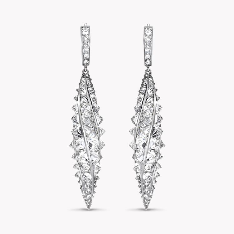 RockChic Diamond Drop Earrings 6.77CT in Platinum Princess Cut, Channel Set_1