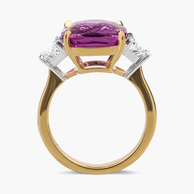 Masterpiece Cushion Cut 10.11ct Madagascan Sapphire and Diamond Ring Cushion Cut, Claw Set_3