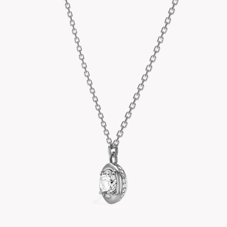 Skimming Stone 1.01ct Botswana Diamond Pendant Brilliant cut, Claw set_2