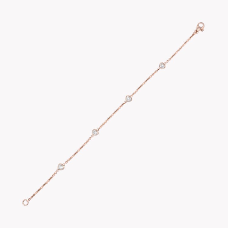 Sundance Heart Diamond Bracelet Heart & Brilliant Cut, Rubover Set_2