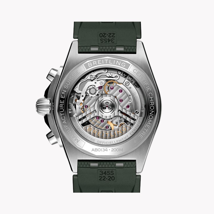 Breitling Chronomat B01 42mm, Green Dial, Baton Numerals_4