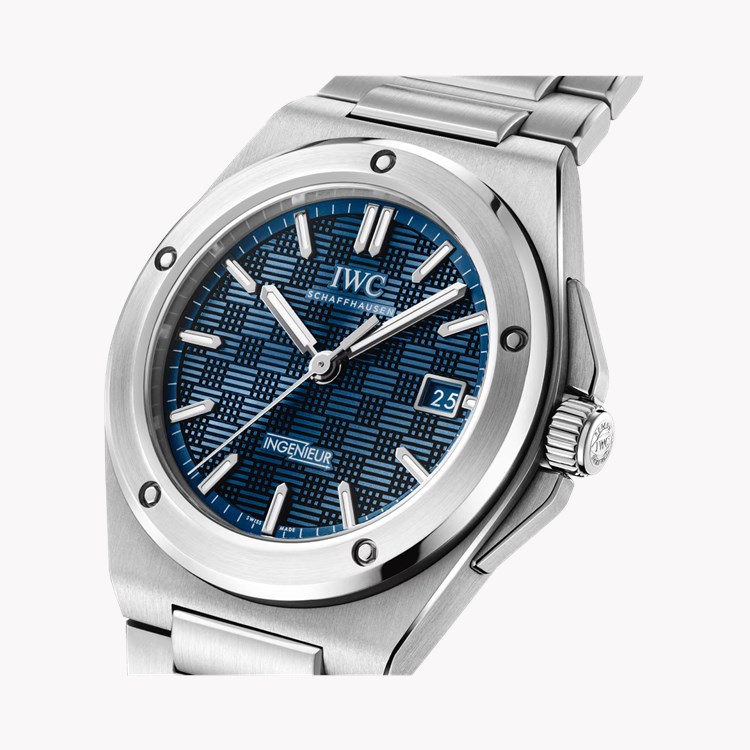 IWC Ingenieur 40mm, Blue Dial, Baton Numerals_3