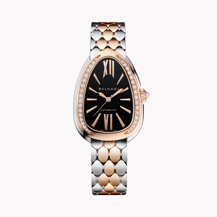 Bvlgari Serpenti Seduttori 34mm, Black Dial, Baton/Roman Numerals_1