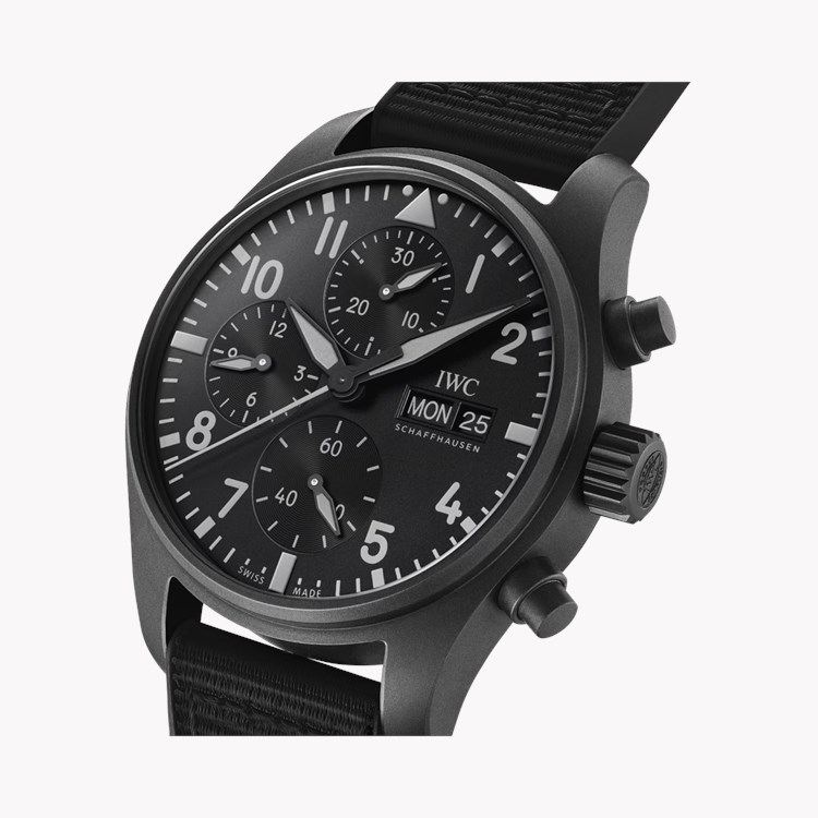 IWC Pilot's Chronograph 41 Top Gun 41mm, Black Dial, Arabic Numerals_3