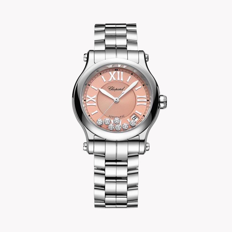 Chopard Happy Sport 36mm, Pink Dial, Roman Numerals_1