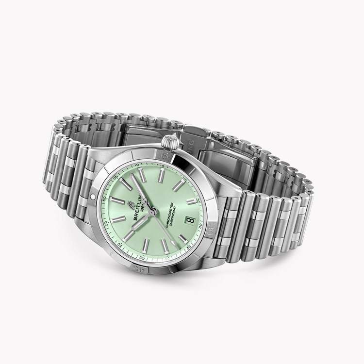 Breitling Chronomat Automatic 36 36mm, Green Dial, Baton Numerals_4