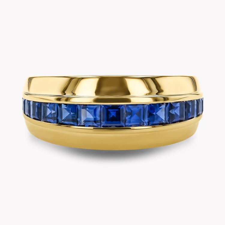 Manhattan 1.26ct Sapphire Single Row Small Ring Carré Cut, Channel Set_2