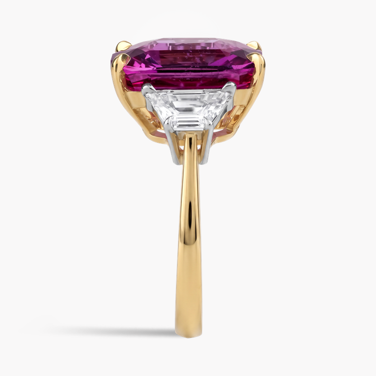 Masterpiece Cushion Cut 10.11ct Madagascan Sapphire and Diamond Ring Cushion Cut, Claw Set_4