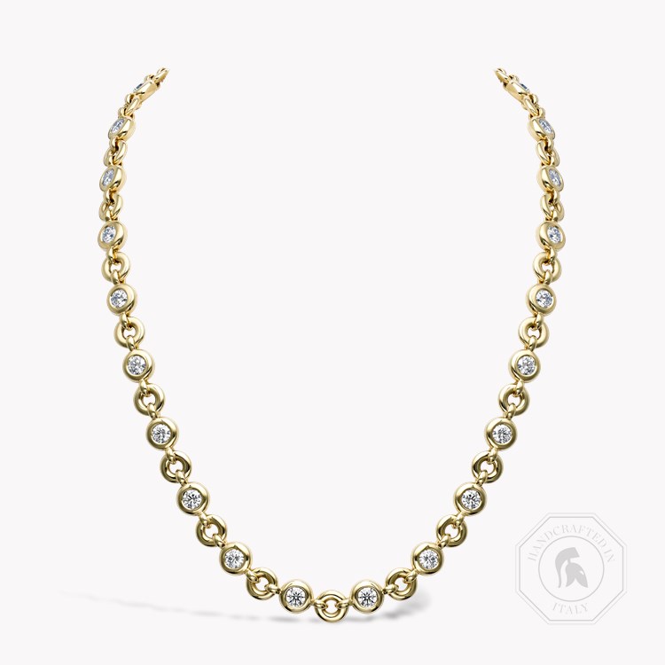 RockChain Twenty Stone Diamond Necklace Brilliant Cut, Rubover Set_1