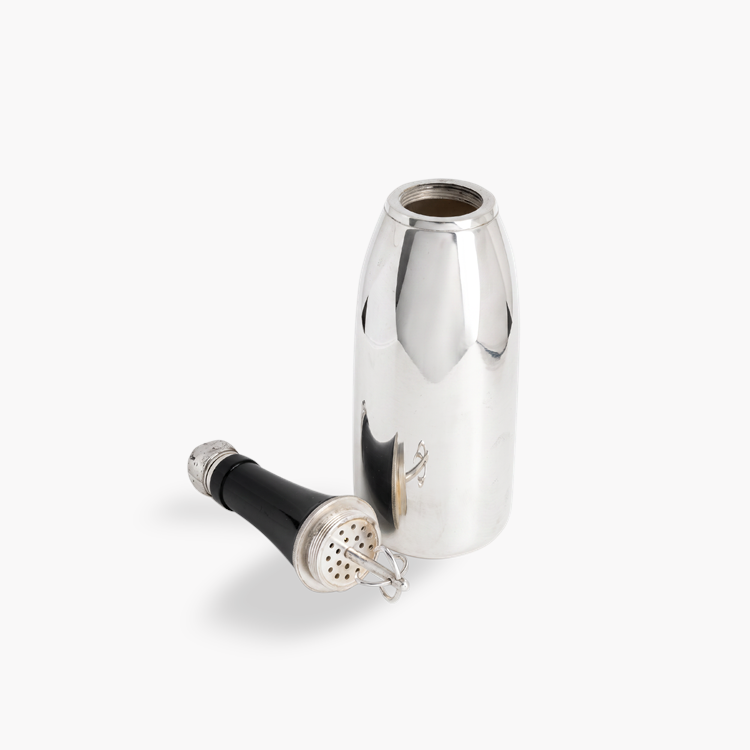 Art Deco Silver Plated Champagne Bottle Cocktail Maker _2