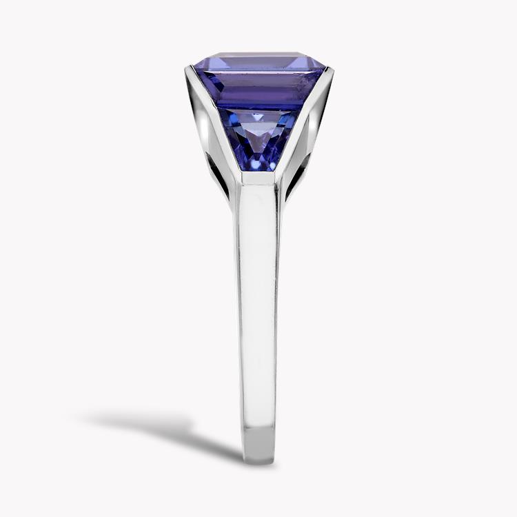Kingdom Tanzanite Ring Carre Cut, Rubover Set_4