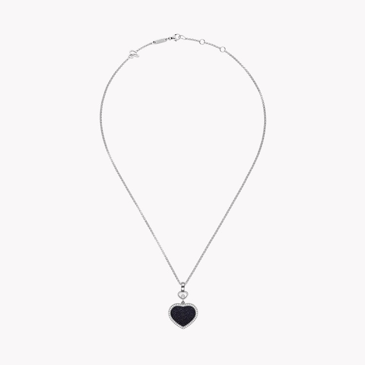Chopard Happy Hearts Blue Aventurine and Diamond Pendant _2