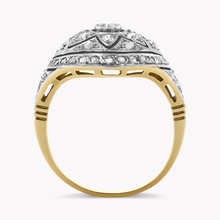 Edwardian Rose & Old Cut 0.55ct Diamond Cluster Ring Old & Rose Cut, Rubover & Claw Set,_3