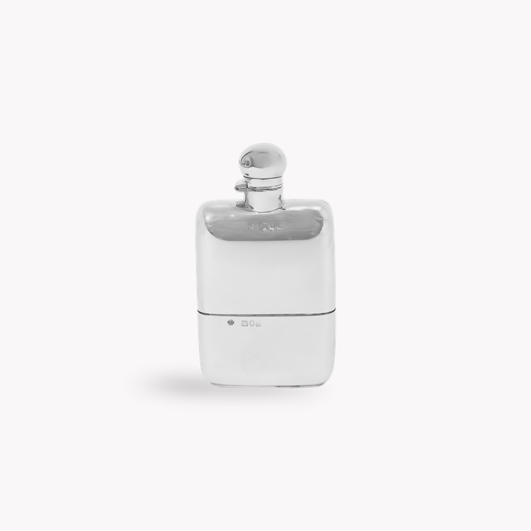 Silver Queen Victoria Hip Flask Hallmarked London_1