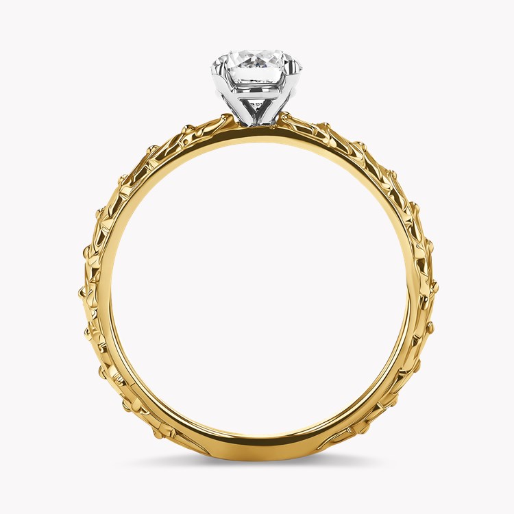 Apple Blossom Old Cut 0.98ct Diamond Ring Old European Cut, Claw Set_3