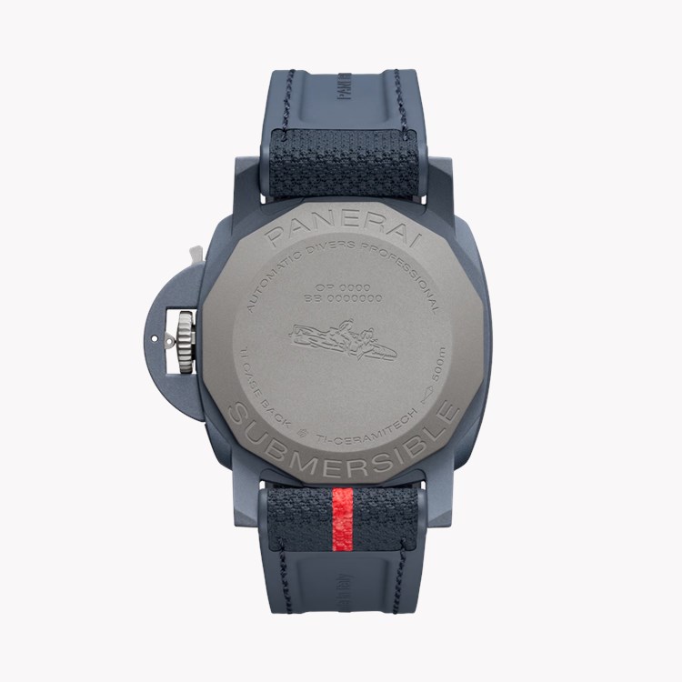Panerai Submersible Luna Rossa 44mm, Blue Dial, Baton/Dot Numerals_2