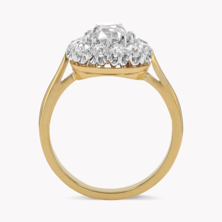 Coronet Old Cut 1.585ct Diamond Cluster Ring Old Cut, Claw Set_3