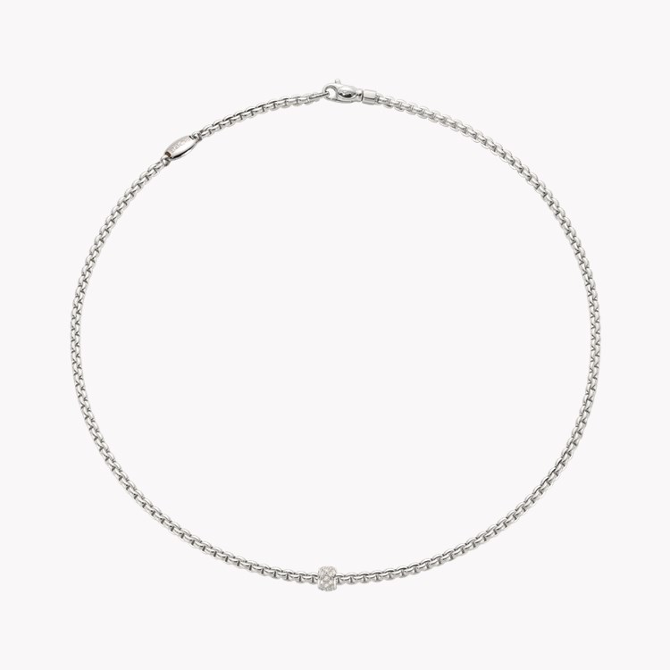 Fope Flex'it Eka Tiny Diamond Necklace Brilliant Cut, Grain Set_1