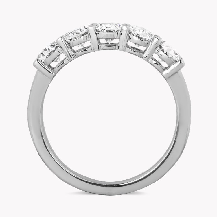Five Stone Diamond Ring Oval Cut, Claw Set_3