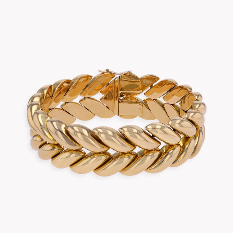 Retro French Flame Link Bracelet _1