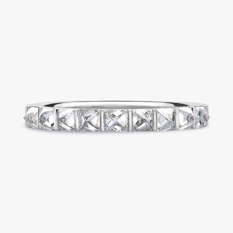 RockChic 0.79ct Diamond Half Eternity Ring Inverted Princess Cut. Bar Set_2