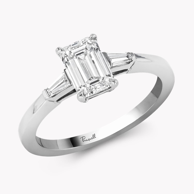 Regency 1.01ct Emerald Cut Diamond Ring Emerald Cut, Claw Set_1