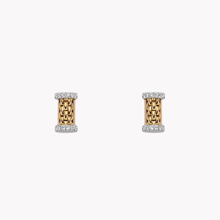 FOPE Essential 0.17ct Diamond Stud Earrings Brilliant Cut, Grain Set_1