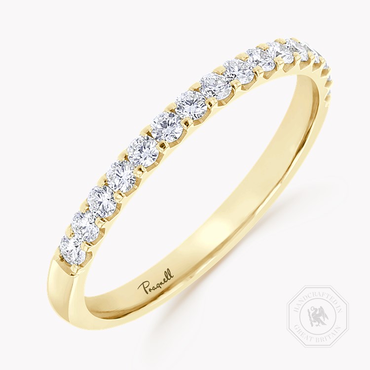 Brilliant Cut Diamond Half Eternity Ring