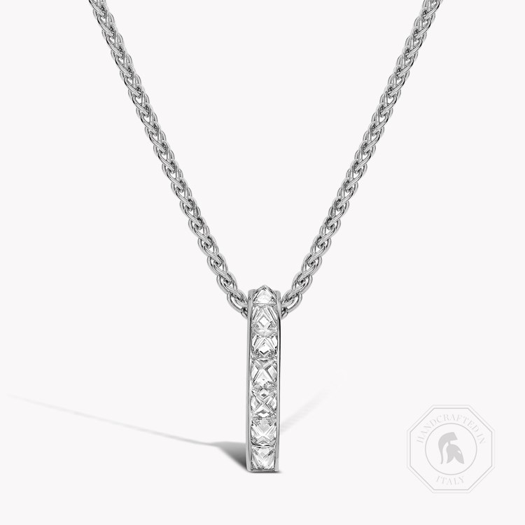 RockChic Diamond Pendant Princess Cut, Channel Set_1