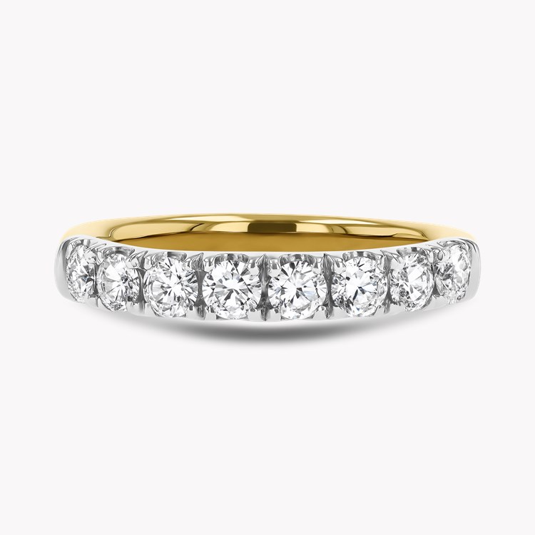 Celestial 0.78ct Diamond Half Eternity Ring Brilliant Cut, Micro Pave Set_2