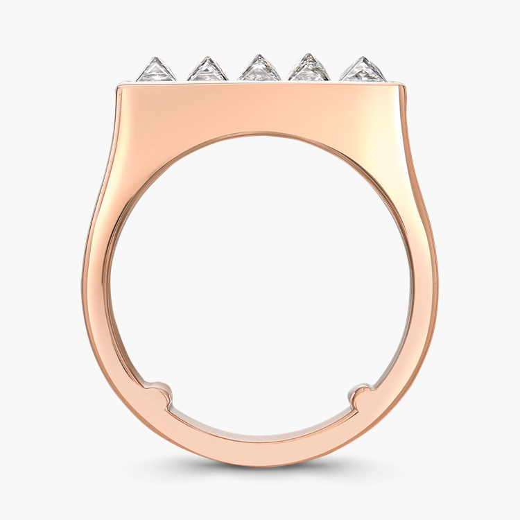 RockChic Flat-Topped 0.86ct Diamond Classic Ring Princess Cut, Channel Set_3