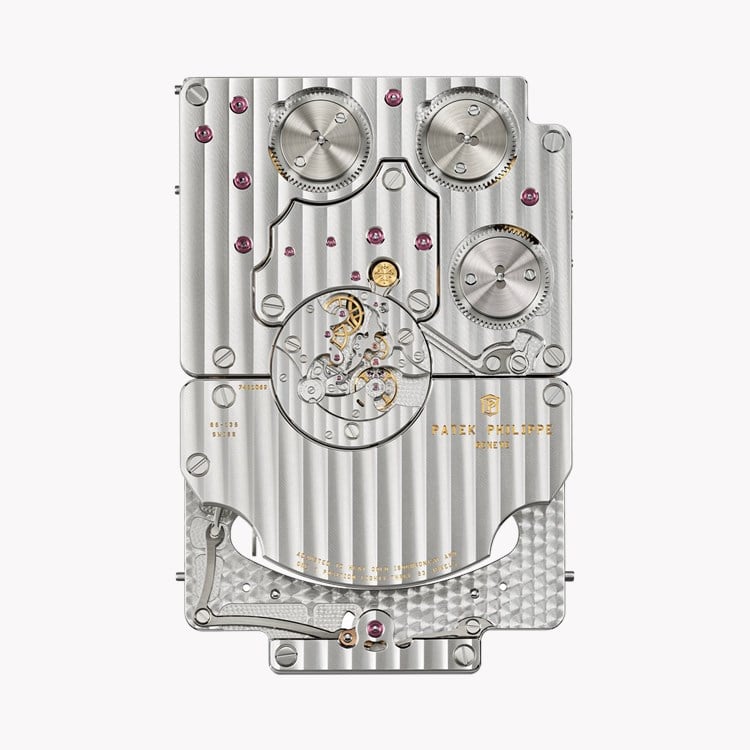 Patek Grand Complications Desk Clock Silvery opaline Dial, Arabic/Roman Numerals_6