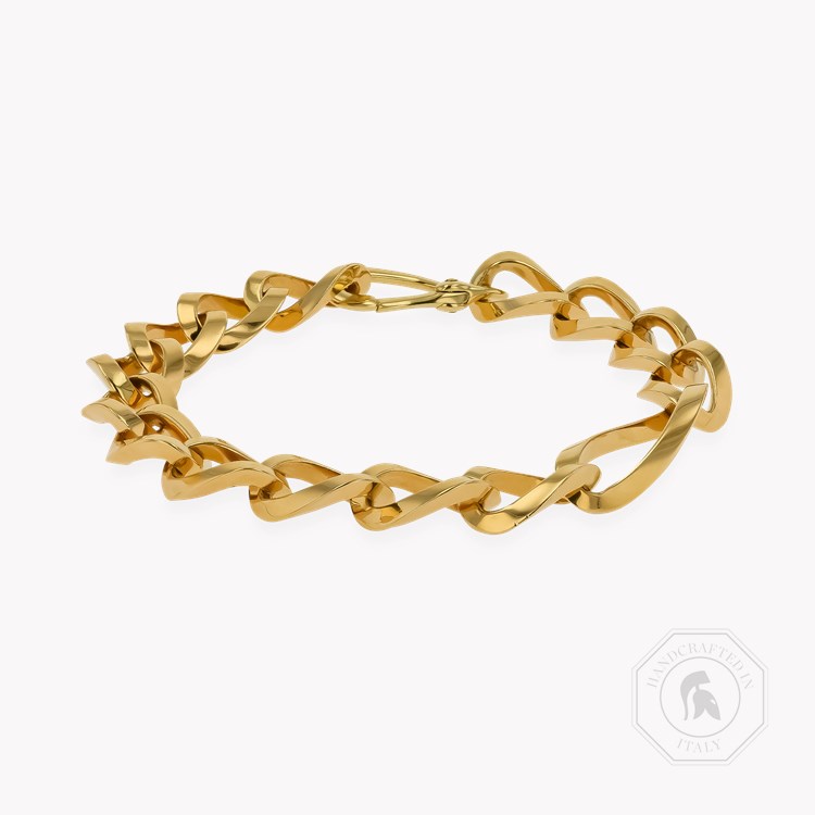 Open Link Gold Chain Bracelet _1