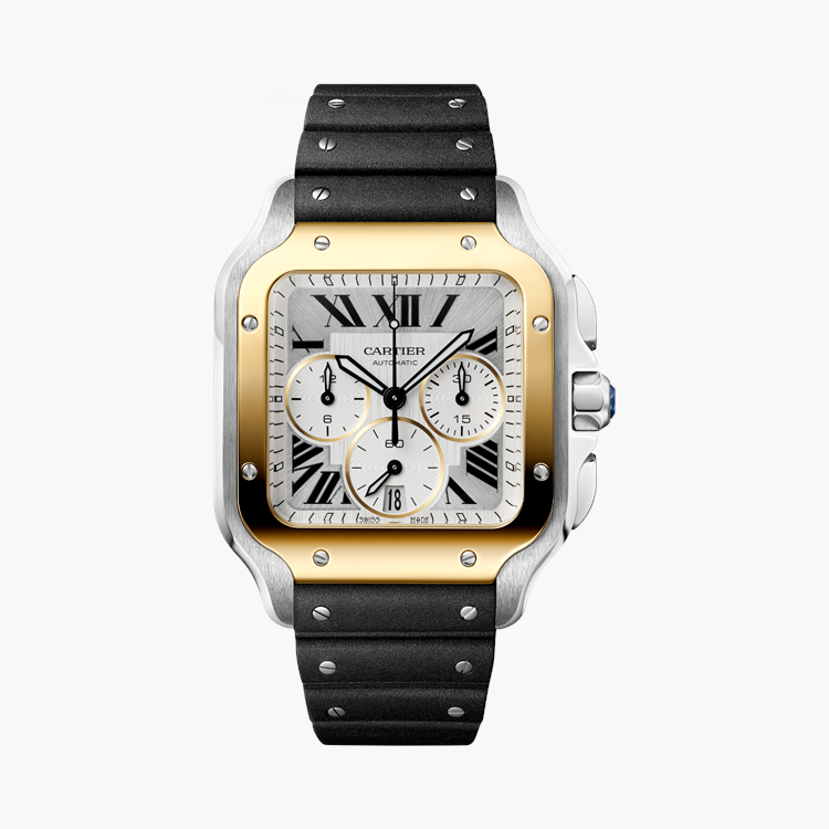 Cartier Santos de Cartier Large, Silver Dial, Roman Numerals_2