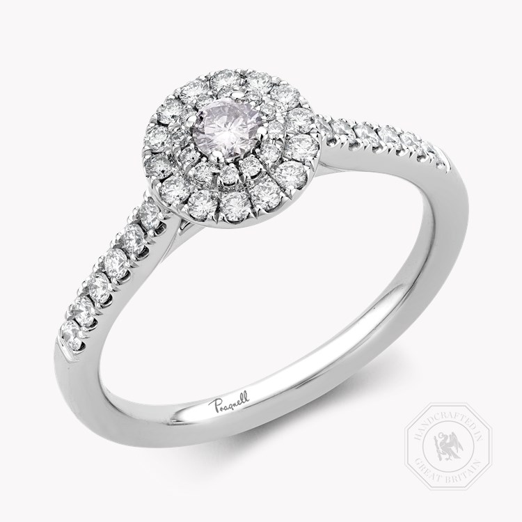 Celestial 0.10ct Fancy Light Grey Diamond Cluster Ring Brilliant cut, Claw set_1