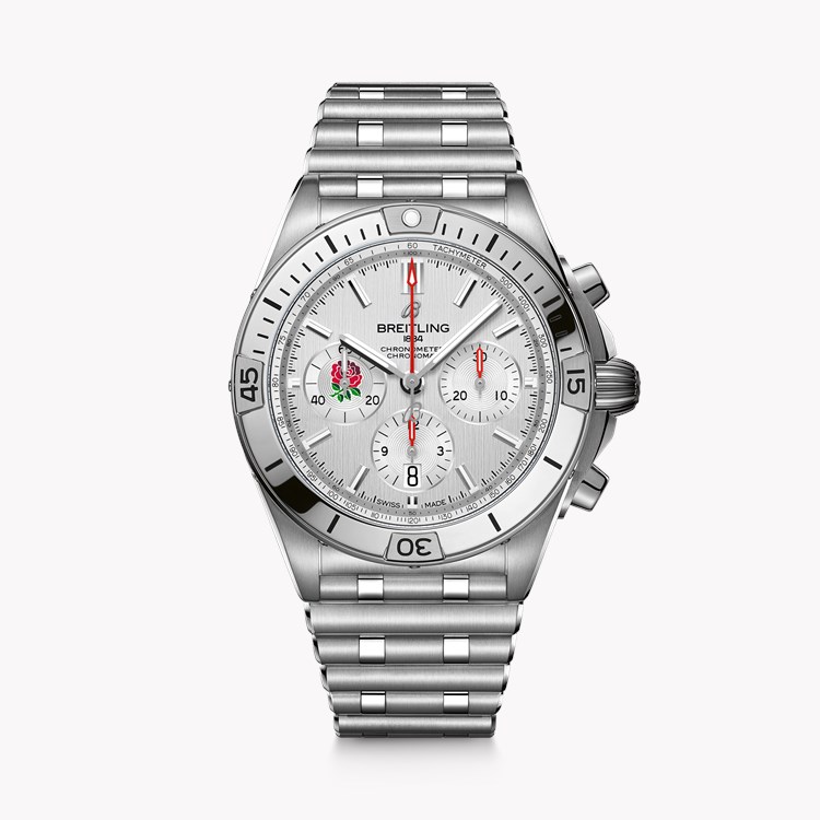 Breitling Chronomat Six Nations England 42mm, White Dial, Baton Numeral_1