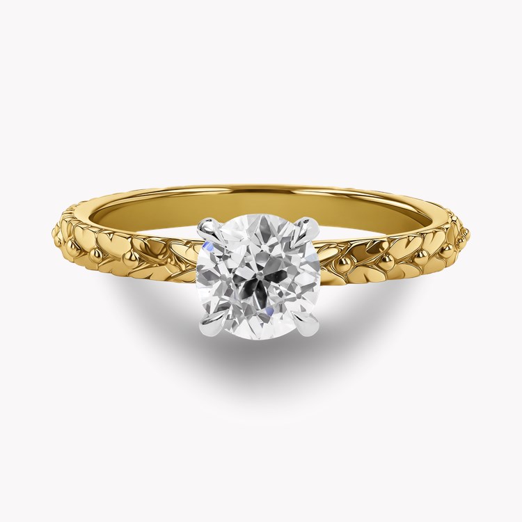 Apple Blossom Old Cut 0.98ct Diamond Ring Old European Cut, Claw Set_2