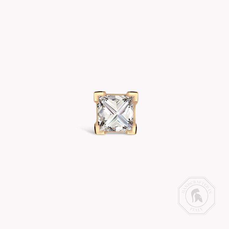 RockChic Diamond Solitaire Earring Princess Cut, Claw Set_1