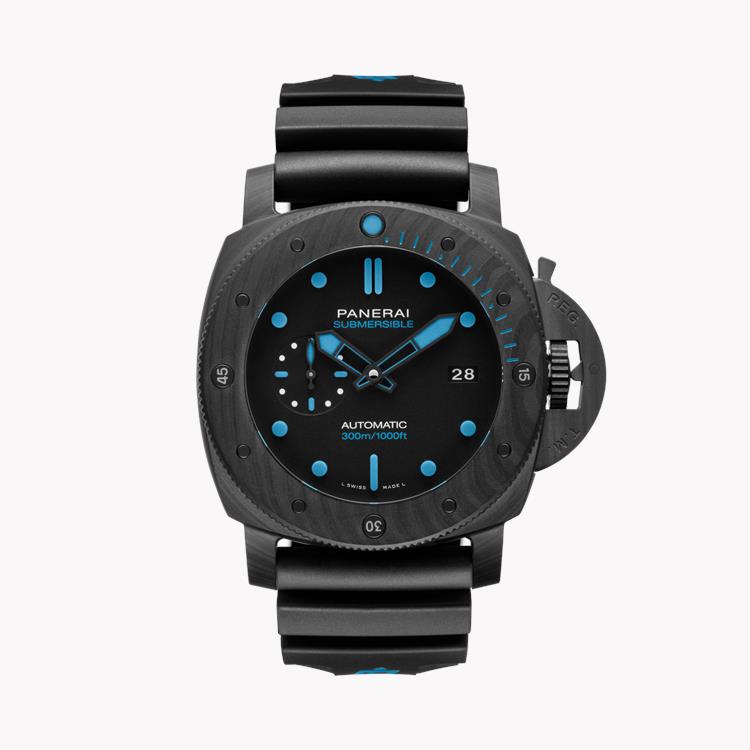 Panerai Submersible Carbotech™ - 47mm Black Dial, Baton Numerals_1