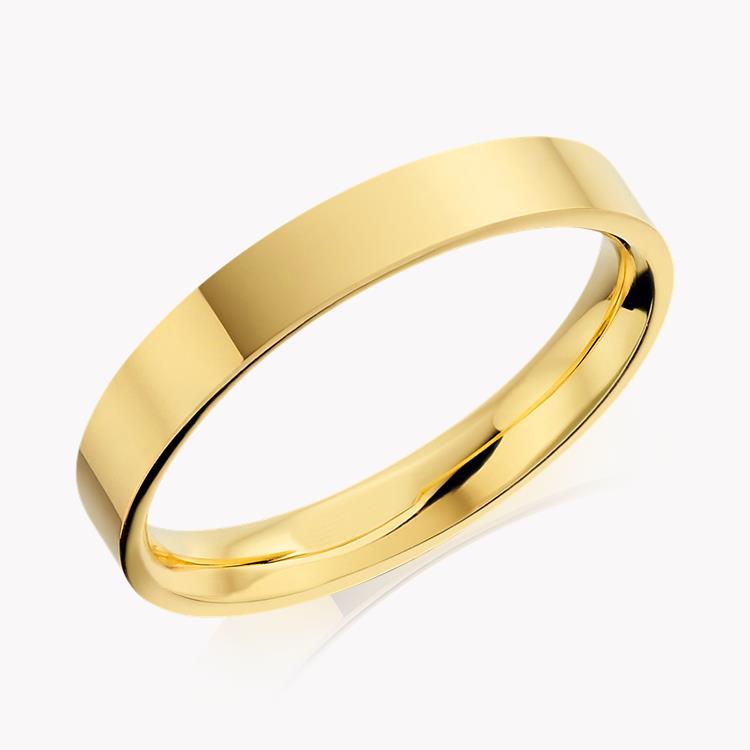 3mm Flat Court Wedding Ring _1