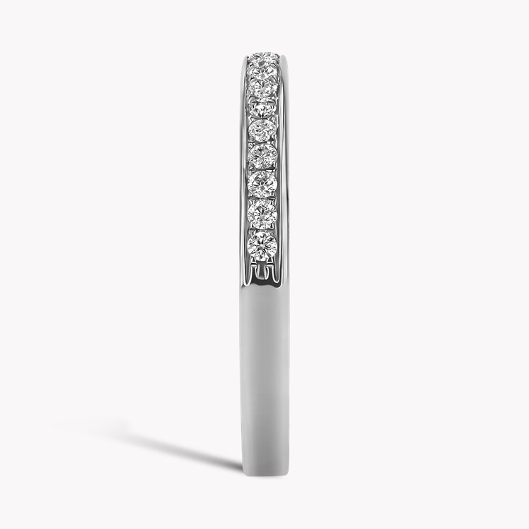 Brilliant Cut Diamond Half Eternity Ring Brilliant Cut  Half Eternity  Thread Set_4